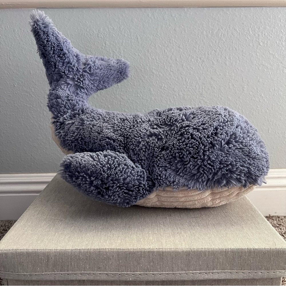 Jellycat blue whale plush